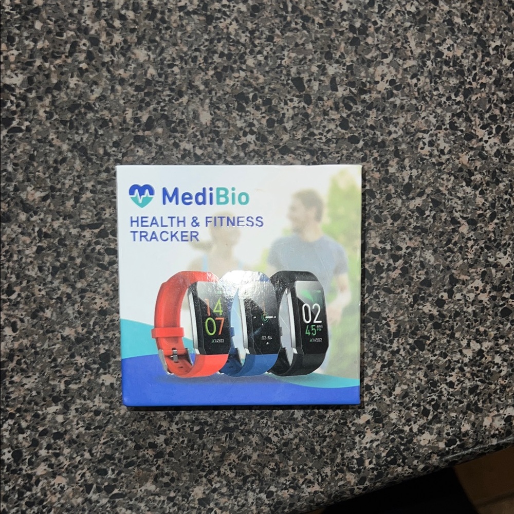 Health & Fitness Tracker - Red and Black